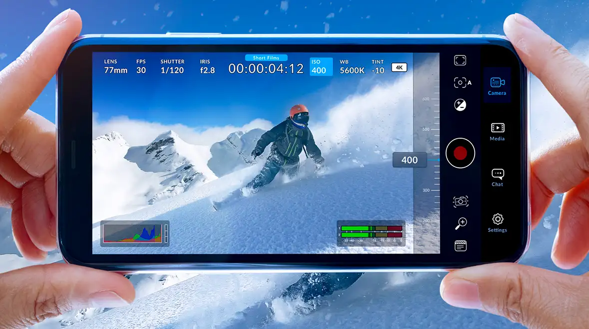 Blackmagic Camera App Interface